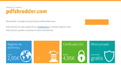 Desktop Screenshot of pdfshredder.com